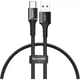 Кабель Baseus Halo data cable USB to USB Type-C 3 A 0.5 м Black (CATGH-A01) - изображение 1