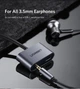 Переходник Ugreen CM193 Type-C to Type-C AUX 3.5mm для наушников гарнитуры 50596 - изображение 6