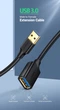 USB 3.0 удлинитель Ugreen US129 AM / AF штекер - гнездо 1.5 м Черный 30126 - изображение 4