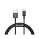 Кабель Baseus Superior Series Fast Charging Data Cable USB to Micro 2A 1m (CAMYS-01) Black - зображення 1
