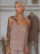 Пижамная майка женская из вискозы Leinle Madlen 1109 XS Коричневая (4821109670091) - изображение 1