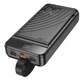 Power Bank Hoco J123B 30000 mAh 3хUSB+Type-C PD20W+22.5W для пристроїв з лихтарем LED дисплей Чорний - изображение 4