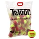 Мяч для большого тенниса TELOON KIDS 70 Stage-3 48 шт. Красный/Салатовый - изображение 5