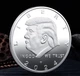 Сувенирная монета Трамп США в пластиковой прозрачной коробке/чехле (530284940) Серебро - изображение 7