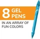 Набір кольорових гелевих ручок BIC Gel-Ocity Quick Dry 0.7 мм , 8 шт (‎RGLCGAP8-AST) - зображення 2