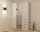 Шкаф Кристал 2 Континент 1500х520х2100 Дуб Шамони Светлый - изображение 2