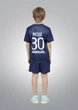 Форма футбольная детская MESSI 30 PSG 2023, 24 размер, 10 лет, 130-135 см, темно-синий-красный цвет - изображение 3