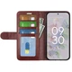 Классический чехол-книжка Deexe Wallet Style для Google Pixel 6a - Brown - изображение 5