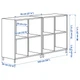 Комбинация шкафов с ножками IKEA ЭКЕТ, темно-серый, дерево, 140x35x80 см, 193.861.01 - изображение 6