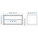Шкаф IKEA ЭКЕТ, 2 ящика, белый, 70x35x35 см, 003.339.47 - изображение 3