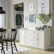 Сервант IKEA ХАУГА, белый, 140x84 см, 604.072.66 - изображение 5