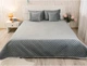 Покрывало Руно VeLour Темно-серое Полуторное 150х220 см Двустороннее (360.55_Dark Grey ромб) - изображение 1