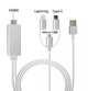 Адаптер-плеєр 3в1 A5-14 для перегляду з iPhone/Android -> HDMI/телевізор iPad/IOS/Lightning.type-c з айфону/андроїда на тв (640117911) - зображення 1