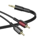 Готовый аудио кабель miniJack 3,5 Stereo — 2xRCA Borofone BL-11 1,5m - изображение 1