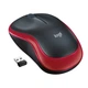 Миша бездротова Logitech M185 Black/Red (910-002240) червона - изображение 1
