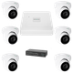 Комплект відеоспостереження на 6 камер GreenVision GV-IP-K-W76/06 5MP - зображення 1