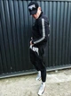 Спортивний костюм тонкий BRAVE SPORT VENDETA чорний з полосою S - изображение 4