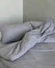 Постельное белье Эффектное серебро 100% хлопок сатиновый турецкий 2 x 50 x 70 Евро 200 х 220 (121214) - изображение 2