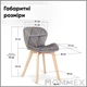 Стілець Hommex Christine Dark Grey (арт. H-350 Dark Grey) - зображення 5