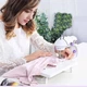 Портативная швейная машинка для дома с педалью и доской Mini Sewing SM202A работает от сети или батареек (4x - изображение 7