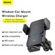 Держатель Baseus с беспроводной зарядкой Qi 15W Wisdom Auto Alignment (CGZX000001) - изображение 7