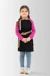 Фартух дитячий Latte Kids 5-7років Vsetex Чорно-бежевий - зображення 1