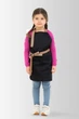 Фартух дитячий Latte Kids 5-7років Vsetex Чорно-бежевий - зображення 2