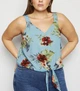 Топ блакитний з тропічний принтом XL New Look curves - изображение 1