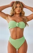 Плавки салатові з високою посадкою в рубчик M PrettyLittleThing - зображення 5