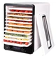 Сушарка овочів та фруктів Liberton LFD-5527P, White, 520W, механічне керування з цифровим дисплеєм, об'єм 23л, 10 ярусів, регулювання висоти, діапазон температури 35-70C, 2*піддон для пастили, решітка для ковбасок - изображение 2