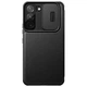 Кожаный чехол-книжка Nillkin Qin Pro Plain Camshield для Samsung Galaxy S22+ Черный - изображение 2
