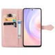Кожаный чехол-книжка Epik Art Case с визитницей для Xiaomi Redmi Note 8T Розовый - изображение 2