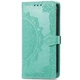 Кожаный чехол-книжка Epik Art Case с визитницей для Xiaomi Redmi Note 8T Бирюзовый - изображение 1