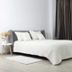 Покрывало ТЕП Velour Ромб круглый 150x210 см Молочное (4-00515_22466) - изображение 8