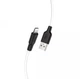 Кабель Hoco USB - Lightning 2метри силікон 2.4А X21 Plus White (X21_iP_ 2_White) - зображення 2