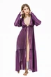 Халат пляжный женский в пол из шифона 98-076 One size (S-L) Сливое вино (2000012462016) - изображение 2