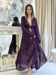 Халат пляжный женский в пол из шифона 98-076 One size (S-L) Сливое вино (2000012462016) - изображение 7