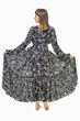 Халат пляжный женский в пол из креп-шифона 98-170/001 One size (S-L) Черный (2000012493010) - изображение 2