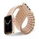 Ремінець для смарт-годинника Apple Watch еластичний з нержавіючої сталі, 42 / 44 / 45 / 49 мм, кол. рожеве золото "G" (80058711) - зображення 1