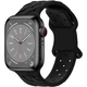 Ремінець силіконовий плетений для смарт-годинника Apple Watch, 38 / 40 / 41 мм, чорний "G" (80059133) - зображення 2