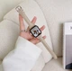 Тонкий ремешок из эко-кожи для смарт-часов Apple Watch, 42 / 44 / 45 / 49 мм, бежевый "G" (80059294) - изображение 2