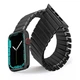 Ремінець для смарт-годинника Apple Watch еластичний з нержавіючої сталі, 42 / 44 / 45 / 49 мм, кол. чорний "G" (80058729) - зображення 1