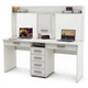 Компьютерный стол для 2 детей с с надстройкой Kidsbunkbed 163 х 60 х 145 см белый - изображение 1