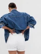 Джинсовые шорты женские GAP 420801872 25 (XS) Белые (1159800354) - изображение 8