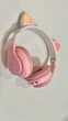 Наушники беспроводные детские блютуз JST-28 PRO декорированы светящимися кошачьими ушками Розовые - изображение 4
