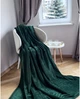 Плед Emily велсофт Dark Green Євро 200х220 см Manner 300 г/м2 (94344455) - зображення 1