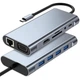 Type-C Hub Хаб 11 в 1 (USB, HDMI, VGA, LAN, SD-карта, Jack 3.5 mm, Type-C) - изображение 2