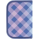 Пенал без наполнения Kite Purple Chequer K24-622-3, 1 отделение, 2 отворота 20x14x3.9 розово-фиолетовый - изображение 3