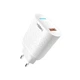 Зарядное устройство Yoki Led Series YK-QC 3.0 18W мощный оригинальный универсальный надёжный портативный сетевой адаптер с быстрой зарядкой QC3.0 блок питания USB-C энергоэффективное для телефонов планшетов айфона iPhone самсунга Samsung белый - изображение 4