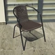 Комплект 2шт. садових стільців зі штучного ротангу Garden Chair Prato SC-039P Коричневий - зображення 7